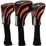 NHL Philadelphia Flyers 3-Pack Golf Club Headcovers - Black