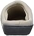 isotoner Women's Terry and Satin Slip On Cushioned Slipper with Memory Foam for Indoor/Outdoor Comfort