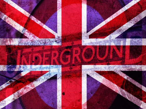 Union Jack London Underground A2 Poster print