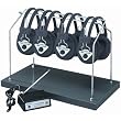 Hamilton Wireless Listening Center 4 Station With Headphones/Transmitter Multi Frequency/Rack - Hamilton HHW904-MULTI