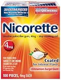 Nicorette Cinnamon Surge 100ct 4mg, 0.46 Packages