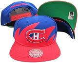 Montreal Canadiens Mitchell & Ness Snapback Adjustable Plastic Snap Back Hat / Cap