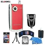 Bell & Howell DV600HD 720p HD Digital Video Pocket Camcorder in Red + 8GB Accessory Kit