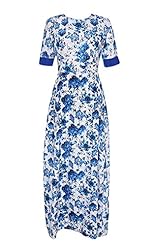 Cocktail Full Length Elbow Length Sleeves Polyester Floral Print Vintage Party Dress/Maxi Dress 