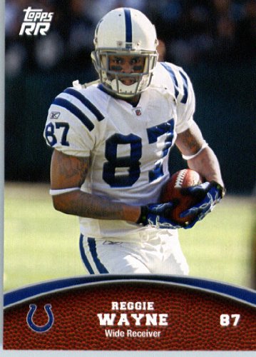 2011 Topps Rising Rookies Football Card # 31 Reggie Wayne - Indianapolis Colts - NFL Trading Card Protective Screwdown Display Case
