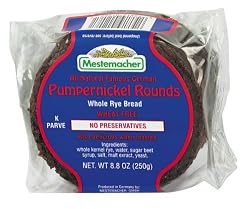 Mestemacher Pumpernickel Rounds, 8.8-Ounce Packages (Pack of 8)