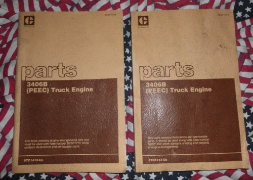 Best Cheap Caterpillar 3406B PEEC Truck Engine Part Book Set
