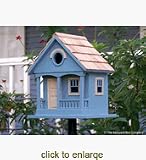 Pacific Grove Birdhouse Yellow Blue