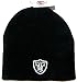 Oakland Raiders NFL Licensed Black Knit Beanie and Utility Glove Set Hat Gift
