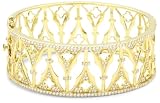 Katie Decker "Gothic" 18k Yellow Gold and Diamond Arch Cuff Bracelet
