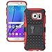 Samsung Galaxy S7 Case, CoverON [Atomic Series] Hybrid Armor Cover Tough Protective Hard Kickstand Phone Case for Galaxy S7 - Red
