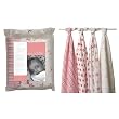 Aden and Anais Pink Muslin Baby Wraps - 4 Pack