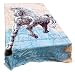 Queen Size Horse Korean Mink Blanket - Beige