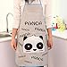 Willtoo® Women Waterproof Cartoon Kitchen Apron With Pockets (Gray)