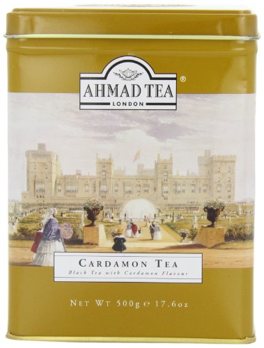 Ahmad Loose Leaf Cardamon, 500 Gram Metal Caddies (Pack of 3)