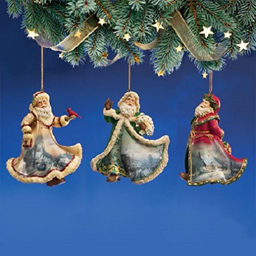 Thomas Kinkade Old World Victorian Santas Ornament Set Issue #10 Thomas Kinkade Old World Victorian Santas Ornament Set Issue #10