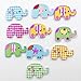 Polytree 50pcs Multicolored Cartoon Animal 2 Holes Wood Sewing Buttons (Elephant)