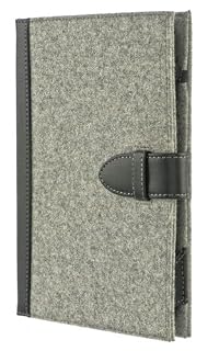 M-EDGE Holmes Jacket Foldable Folio Cover Case for Kindle / Kindle Touch eReader - Gray Felt