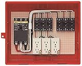 未来工業 屋外電力用仮設ボックス 漏電しゃ断器・分岐ブレーカ・コンセント内蔵 ELB組込品 RB-14AO4