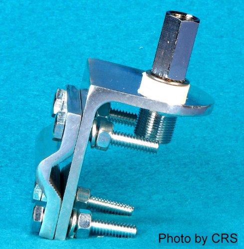 MIRROR MOUNT 3 way Aluminum  Stud for CB / Ham 