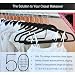 50 Ultra Thin Velvety Smooth Flocked Space Saving Closet Clothes Hangers