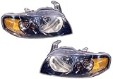 2004-2006 Nissan Sentra Headlights /w Amber (Black)
