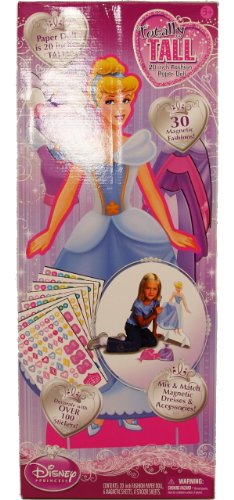Disney Princess Totally Tall 20in Fashion Paper Doll