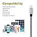 Cablex 2Pack 10FT Lightning Cable Nylon Braided Lightning to USB Cable Sync Data and Charging Cable Cord for iPhone 6/6s/6 plus/6s plus, 5c/5s/5/SE, iPad 4/Air/Mini, iPad Pro, iPod Nano/Touch