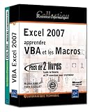 Excel 2007 : apprendre VBA et les Macros - Pack de 2 livres : toute la théorie et 74 exercices pour s entraîner