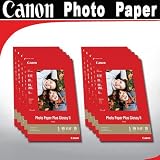 Canon Photo Paper Plus Glossy II 8in x 10in 20 Sheets Per Pack (2311B025) - 10 pack