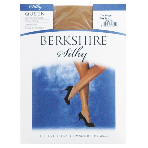 Berkshire Queen Silky Sheer Control Top Pantyhose - Sandalfoot