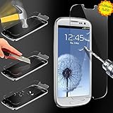 Samsung S4 Glass Screen Protector NewPlus® (TEMPERED GLASS) Highest Quality Premium Anti-Scratch, Bubble-free, Reduce Fingerprint Screen Protector, Easy Install Product [1-Pack, Slim 0.26mm, 9H Hardness] for - (samsung s4 (0.26mm) glass)