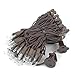 34 Foot 100 Light Clear Outdoor Commercial Grade Grade Christmas Mini Light Set, Brown Wire