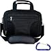 Jet Black Checkpoint Friendly Shoulder Strap Laptop Bag Case for the Gateway LT Series or any 10 Inch Series Netbook Computer with Free Carabiner Key Chain