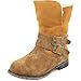 Bearpaw Carrie Women Round Toe Suede Brown Mid Calf Boot