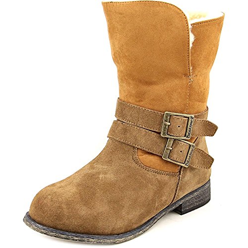 Bearpaw Carrie Women Round Toe Suede Brown Mid Calf Boot