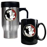Florida State Seminoles NCAA Stainless Travel Mug And Ceramic Mug Set