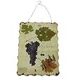 Magnetic Wall Plaque with Wine Bottle Magnets- Cabernet Sauvignon