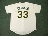JOSE CANSECO Oakland Athletics 1989 Majestic Home Throwback Baseball Jersey, XL