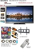 Sony KDL-60EX700 1080P 60 Inch LCD HDTV With The Extreme Sony HD Accessory Kit Includes Super Slim Flat Mount + (2) 6FT Hdmi 1.3B Cables, 6FT Audio Interconnect Cable Screen Cleaner + Surge Protector