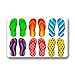 Custom Flip Flop Summer Beach Door Mats Cover Non-Slip Machine Washable Outdoor Indoor Bathroom Kitchen Decor Rug Mat
