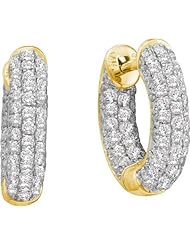 0.76CTW DIAMOND FASHION HOOPS