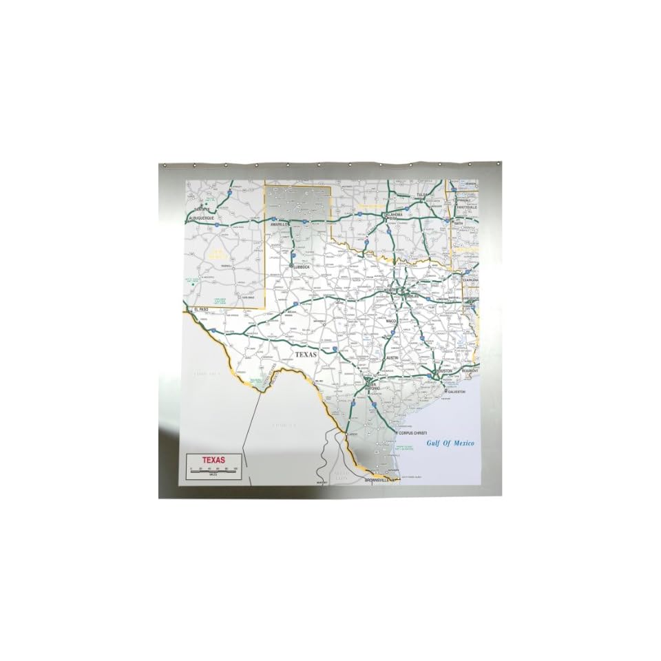 Izola Shower Curtain Texas State Map On Popscreen