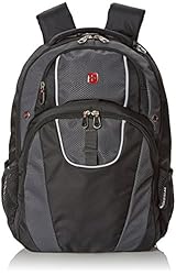 SwissGear Laptop Computer Backpack SA6689 (Black/Grey) Fits Most 15 Inch Laptops