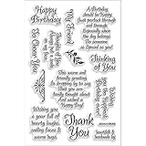 Stampendous Perfectly Clear Stamp, Friendly Phrases Image