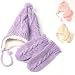 Urban Boundaries Girl's Chenille Cable Helmet & Mitten Set: Fits Sizes 4-6