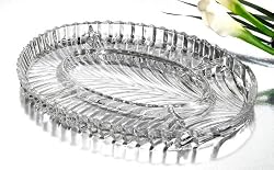 Studio Silversmiths Papyrus Large Oval Sectional Serving Dish