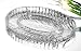 Studio Silversmiths Papyrus Large Oval Sectional Serving Dish
