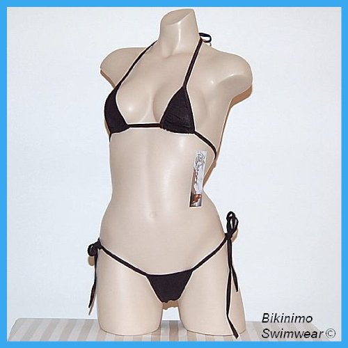 Sexy Micro Thong Bikini (Stunning Black)