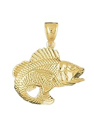CleverEves 14K Gold Pendant Bass 13.8 - Gram(s)